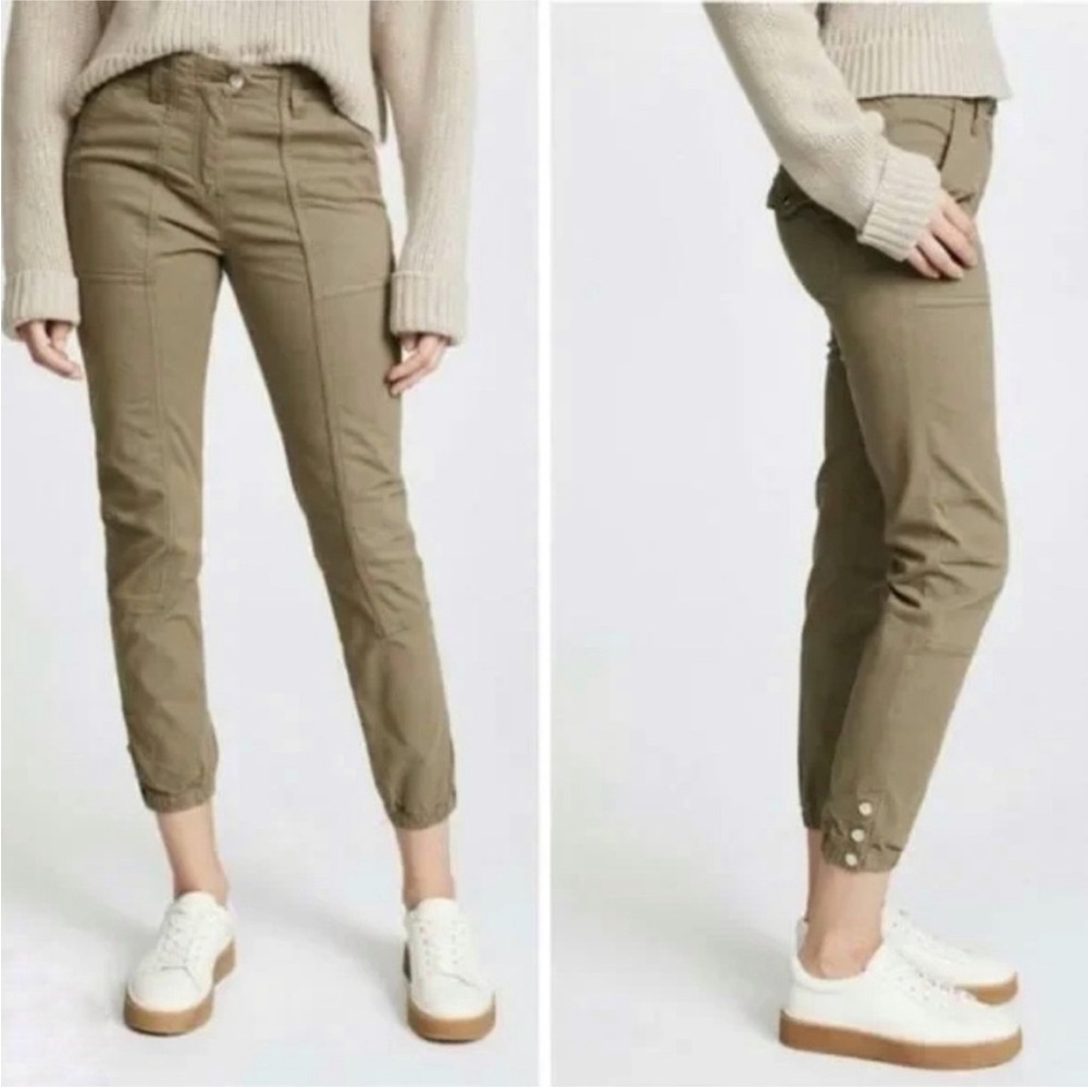 Veronica Beard Field 9.5” Cargo Pants in Army - Picture 2 of 8